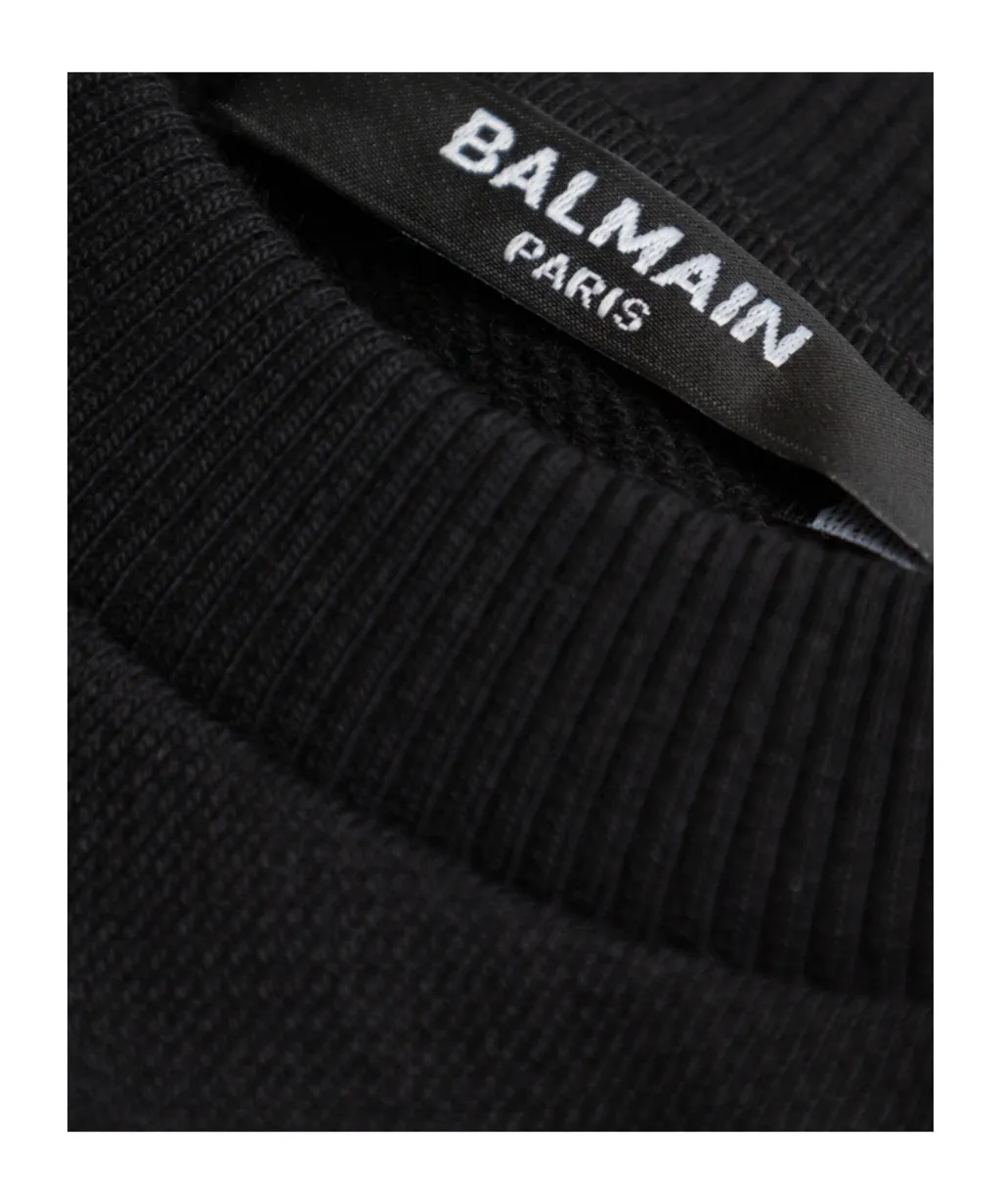 Balmain Kids Logo Printed Crewneck Sweatshirt