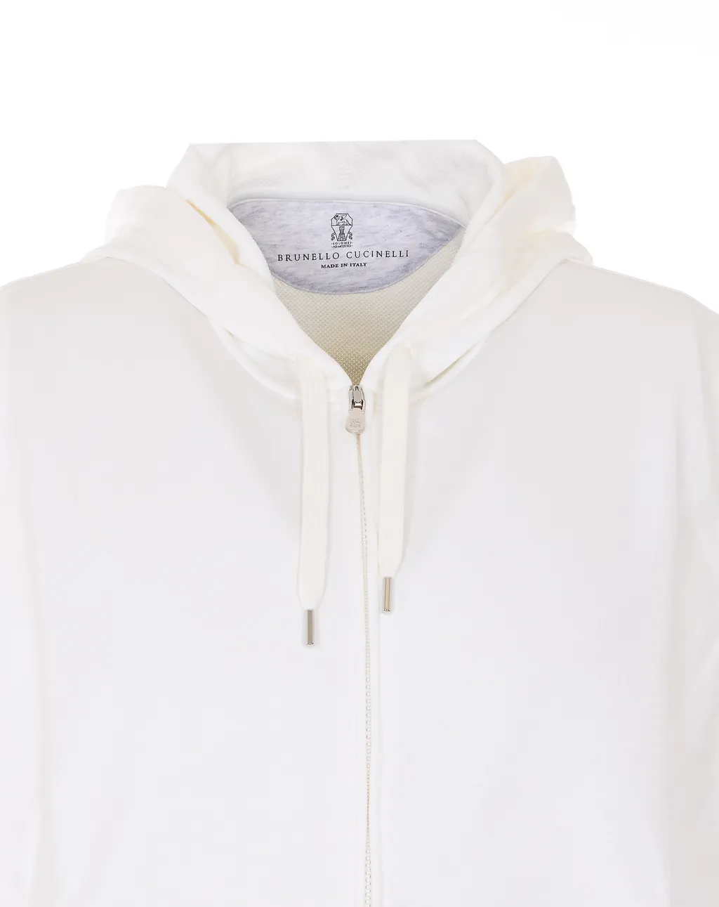 Brunello Cucinelli Zip-Up Sleeveless Drawstring Hoodie