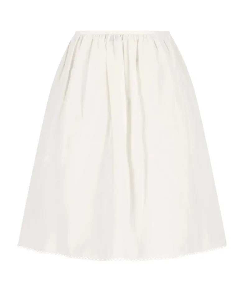 Flap-Pocket Midi Skirt