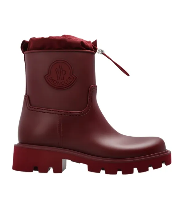 Moncler Kickstream Logo Patch Rain Boots