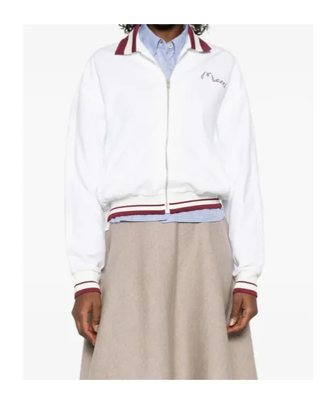 Long-Sleeved Zippered Sweatshirt