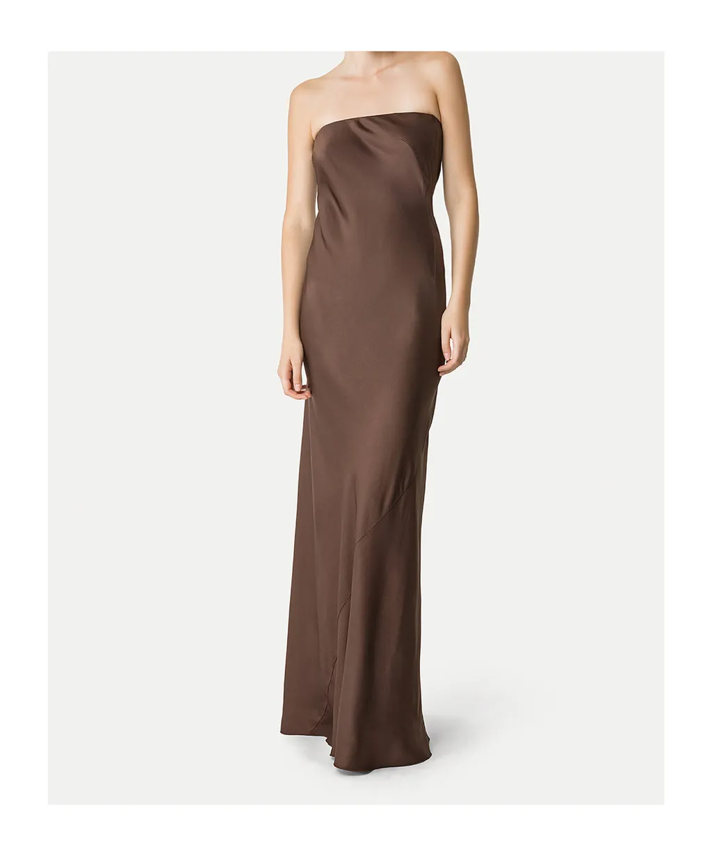 Elegant Dress In Envers Satin