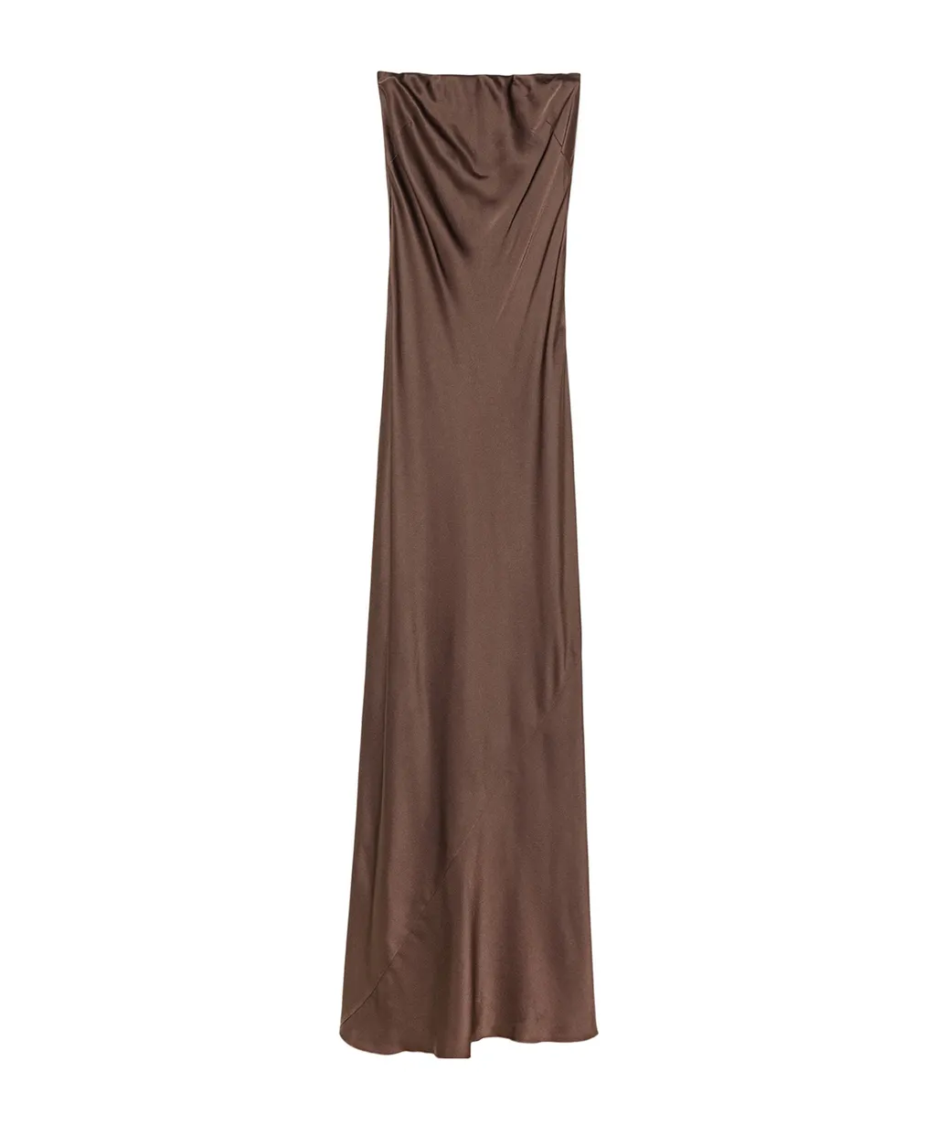 Elegant Dress In Envers Satin