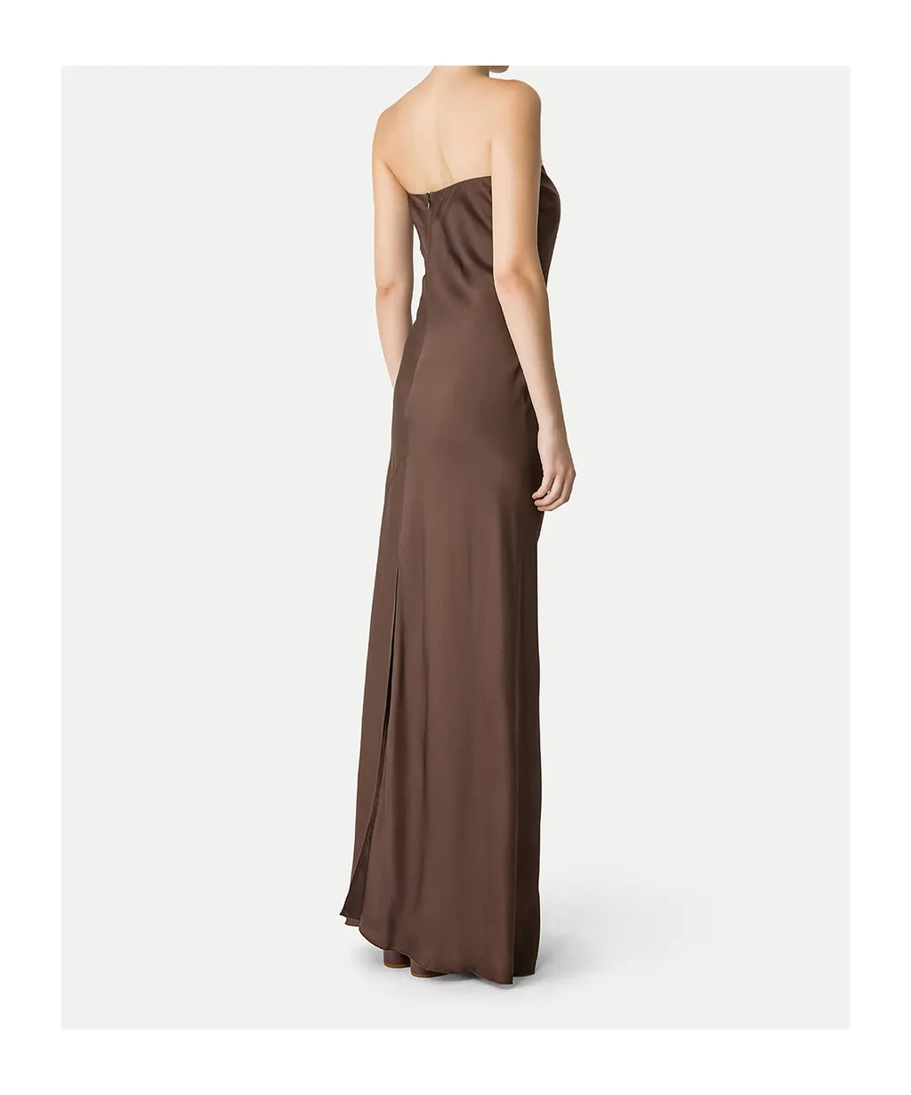 Elegant Dress In Envers Satin