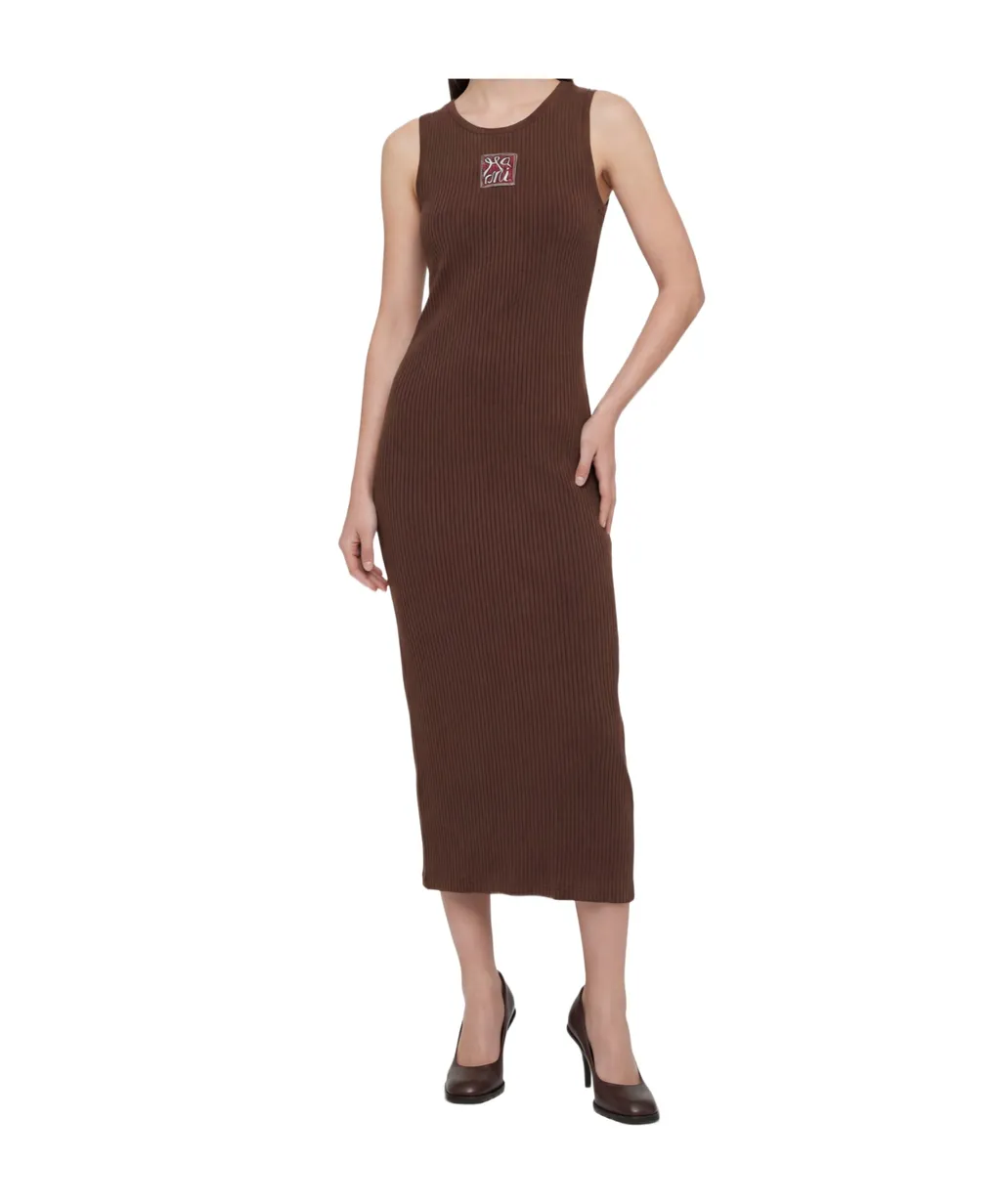 Marni Ribbed Sleeveless Midi Dress