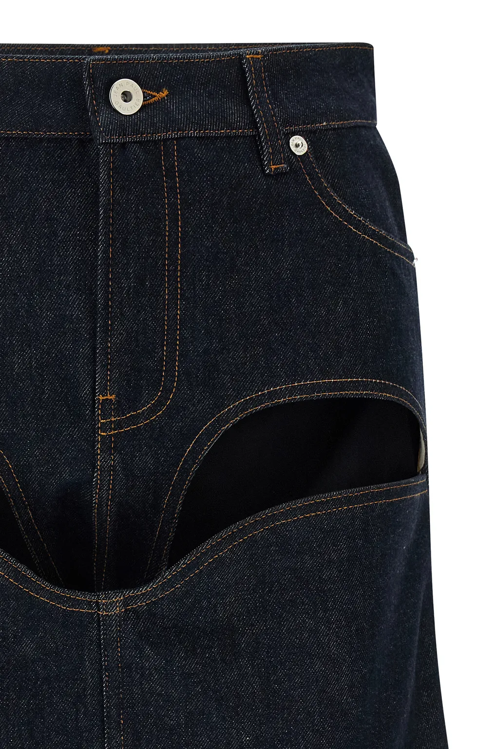 Cuts Denim Mini Skirt