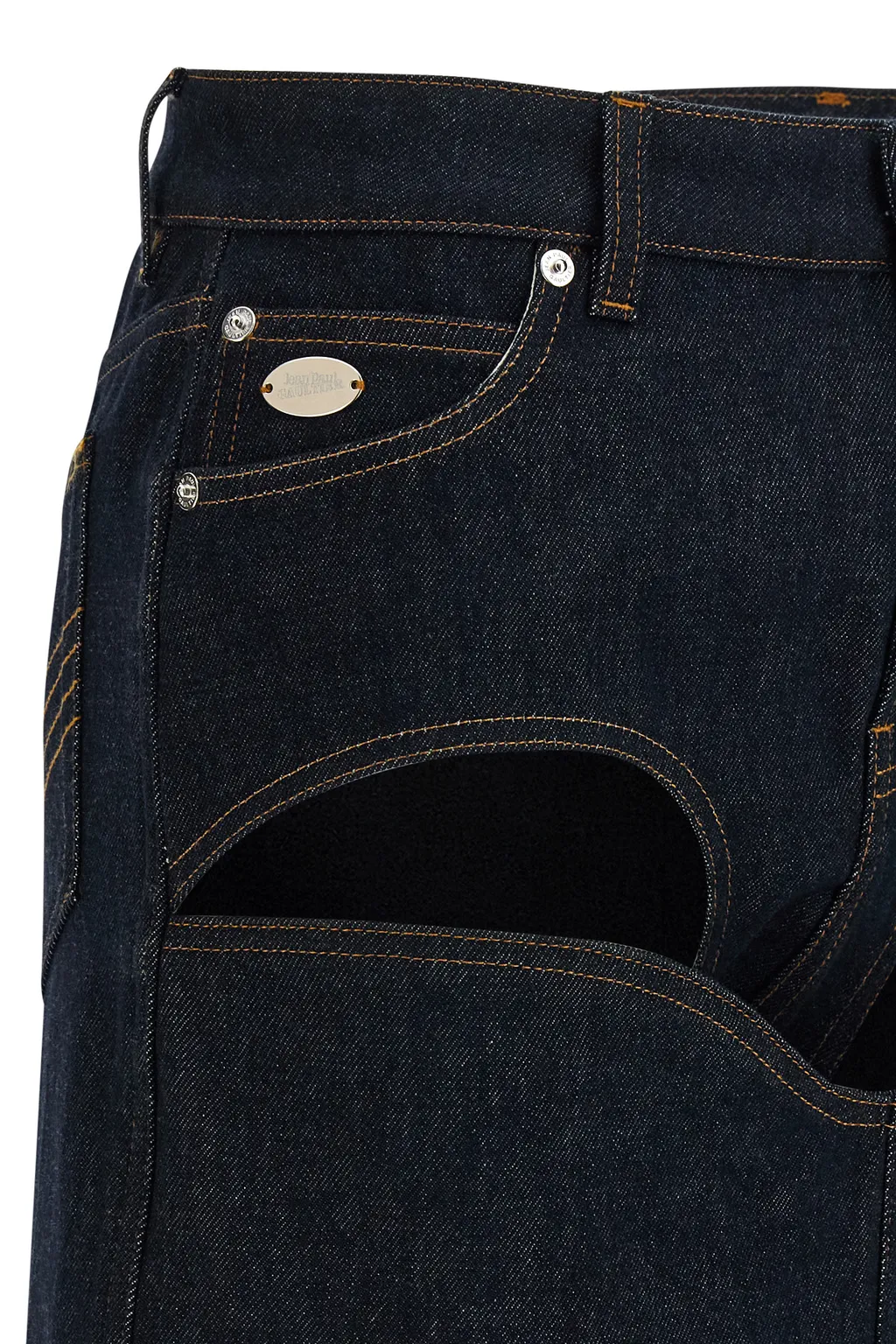 Cuts Denim Mini Skirt