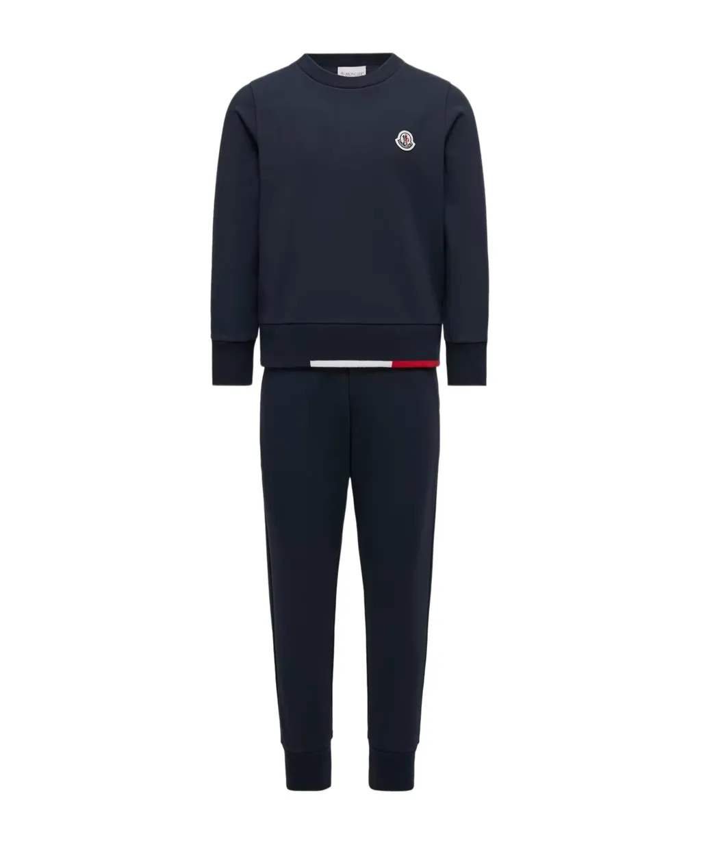 Moncler Enfant Tricolor-Trimmed Tracksuit Set