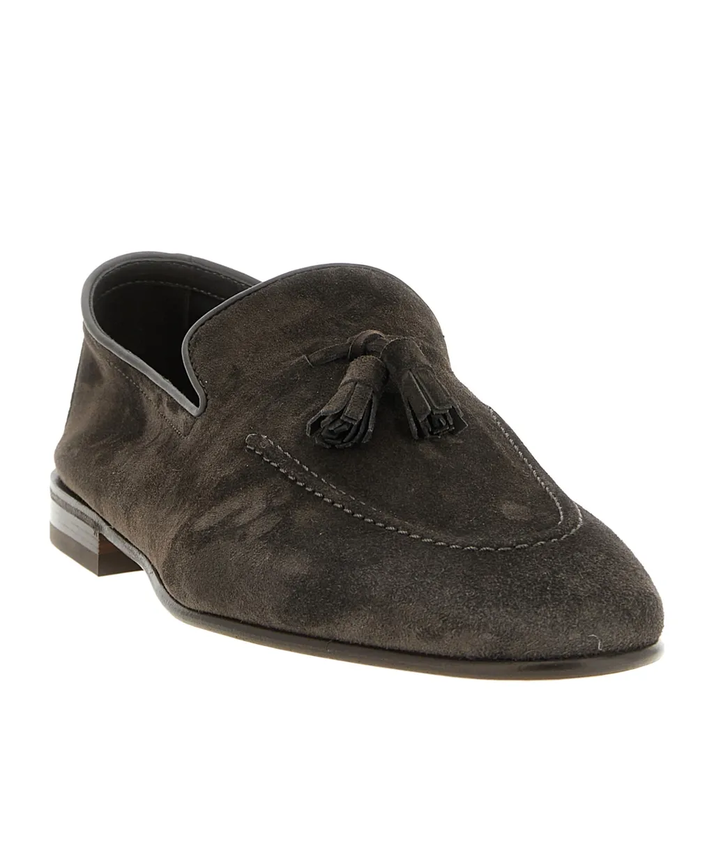 Brunello Cucinelli Fringed Slip-On Loafers