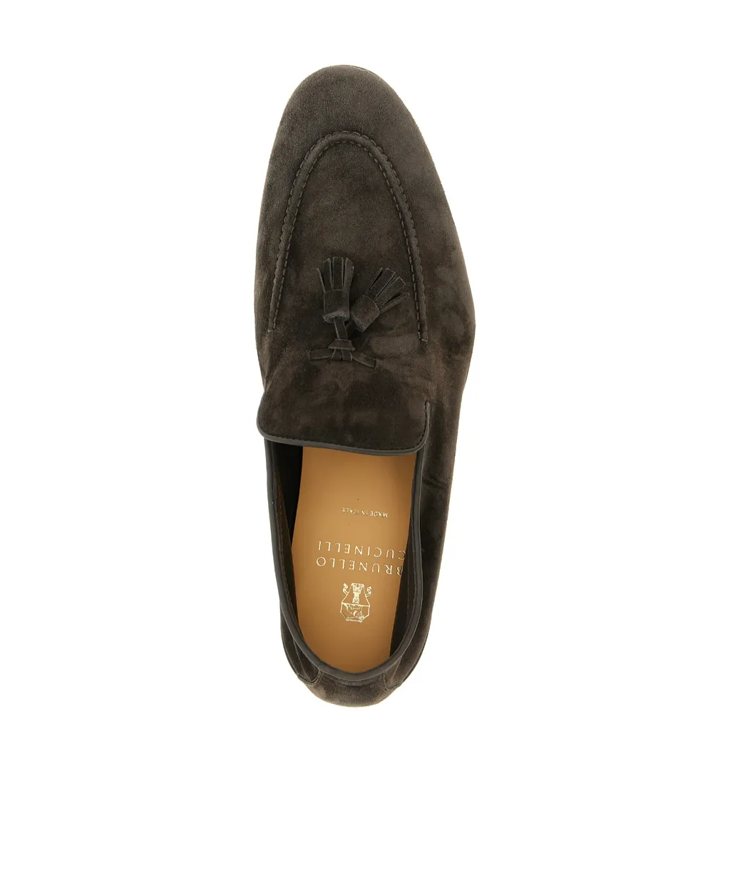 Brunello Cucinelli Fringed Slip-On Loafers