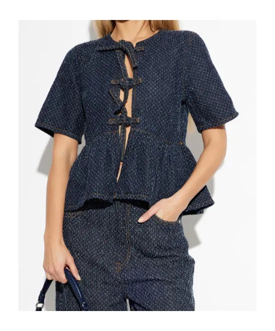 Bow Peplum Top