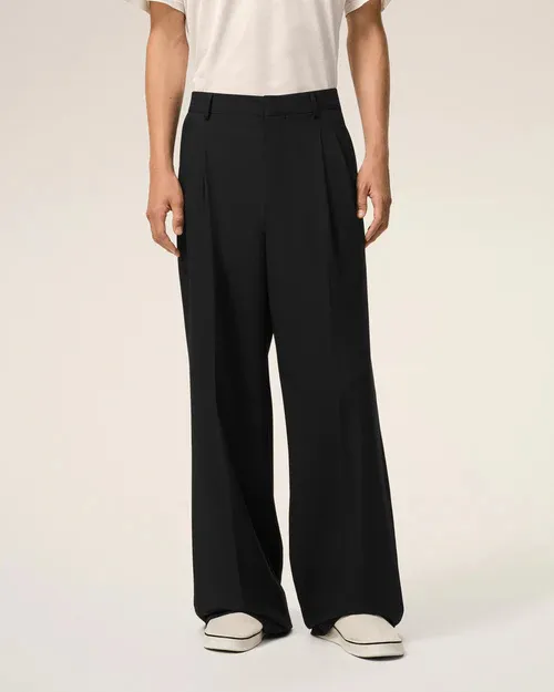 Ami Paris Low Waist Wide Trousers
