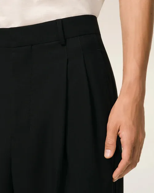 Ami Paris Low Waist Wide Trousers