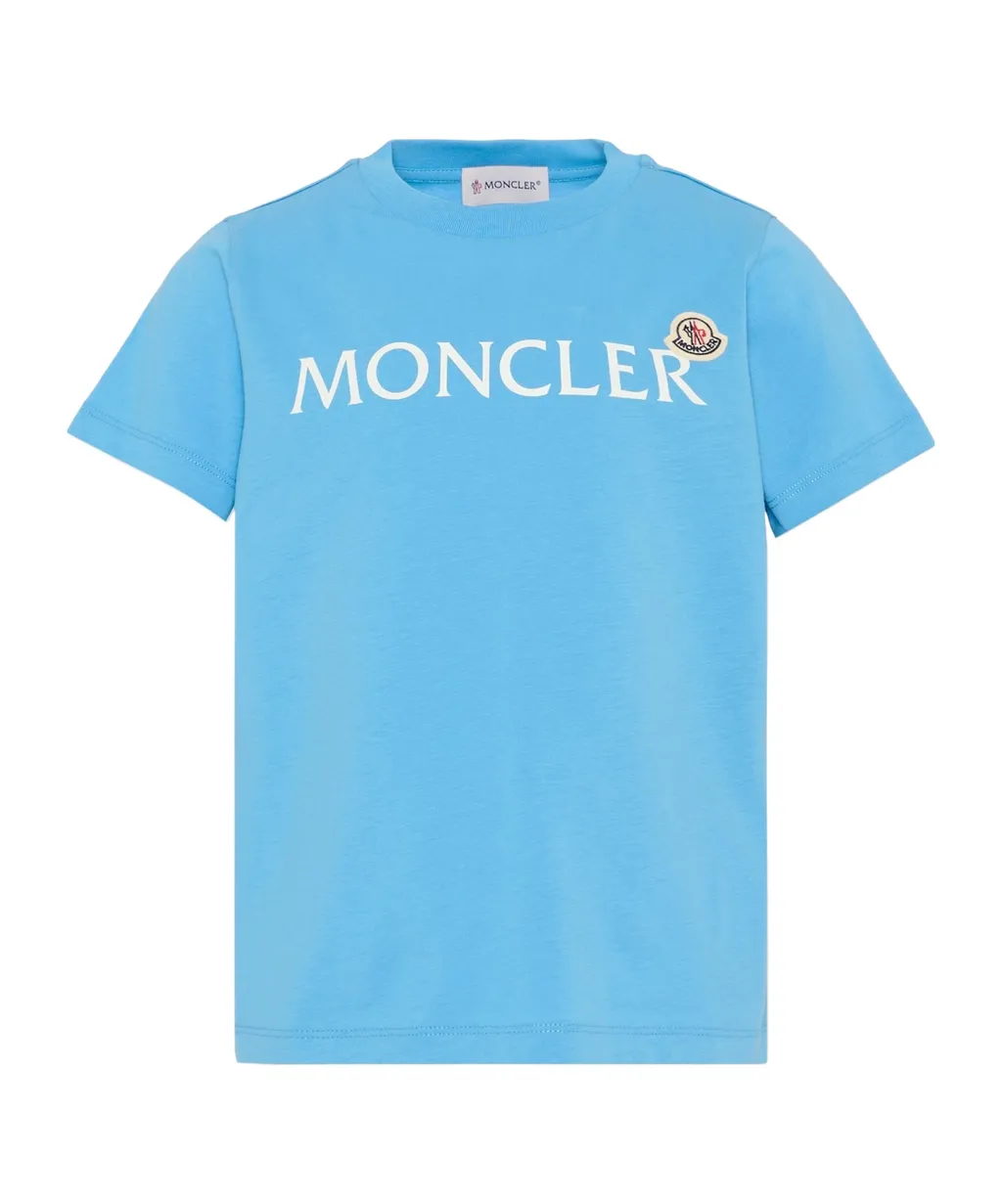 Moncler Enfant Logo Printed Crewneck T-Shirt