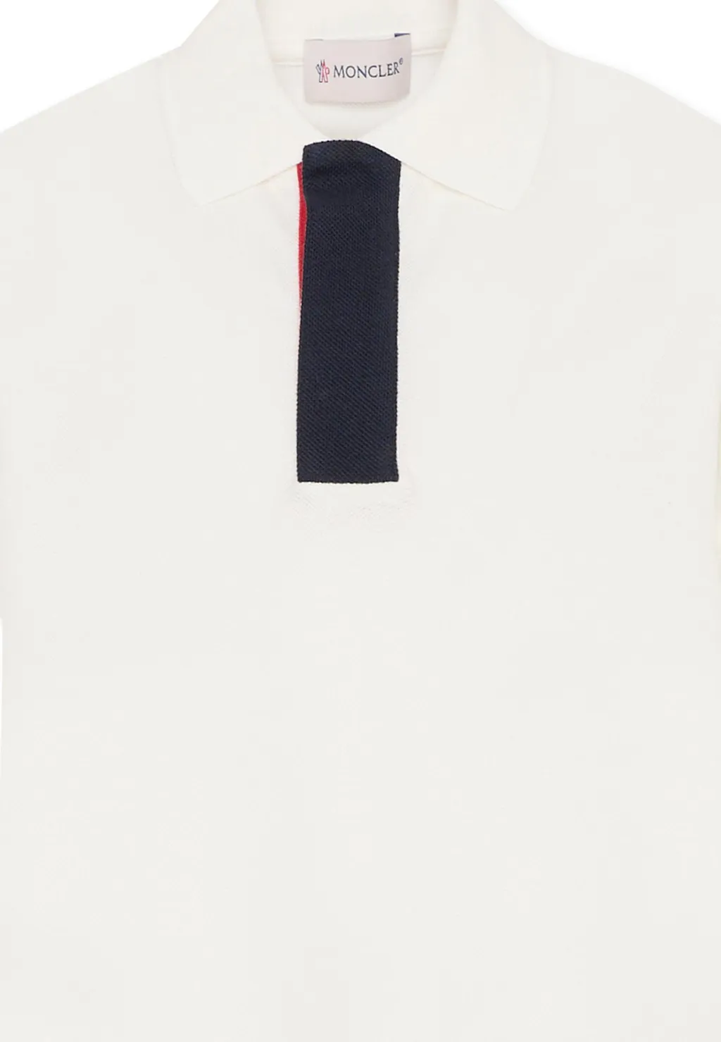 Moncler Enfant Tricolor-Trimmed Piquet Polo Shirt