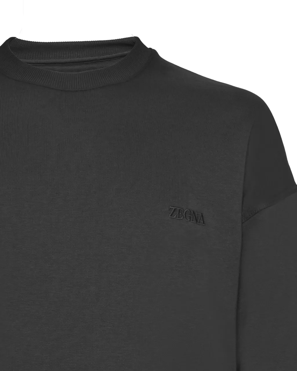 Zegna Logo Embroidered Crewneck Sweatshirt