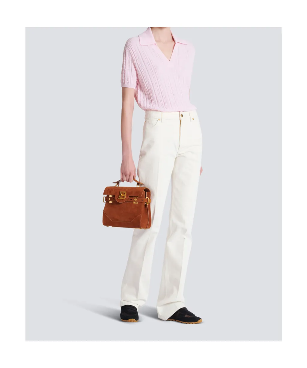 Balmain B-Buzz 23 Foldover Top Tote Bag