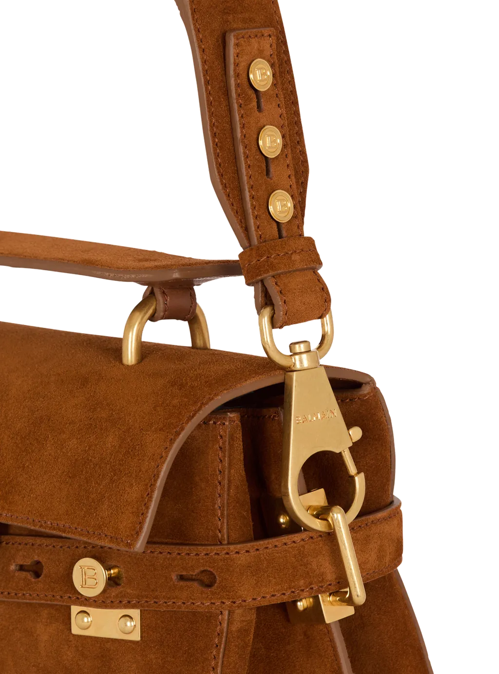 Balmain B-Buzz 23 Foldover Top Tote Bag