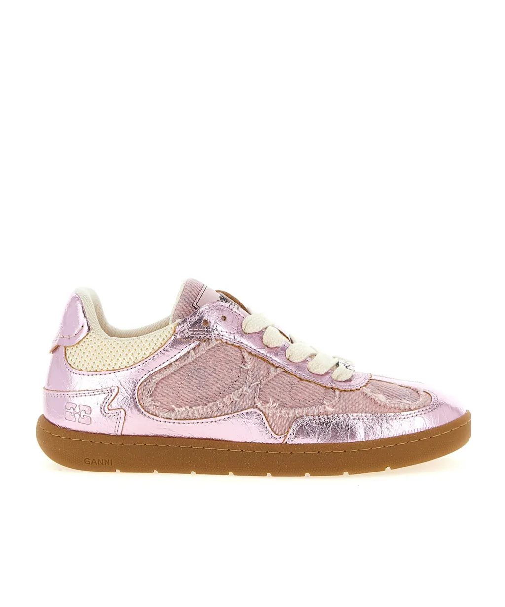 Ganni 08 Lace-Up Sneakers
