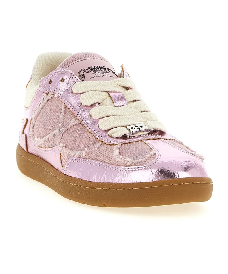 Ganni 08 Lace-Up Sneakers