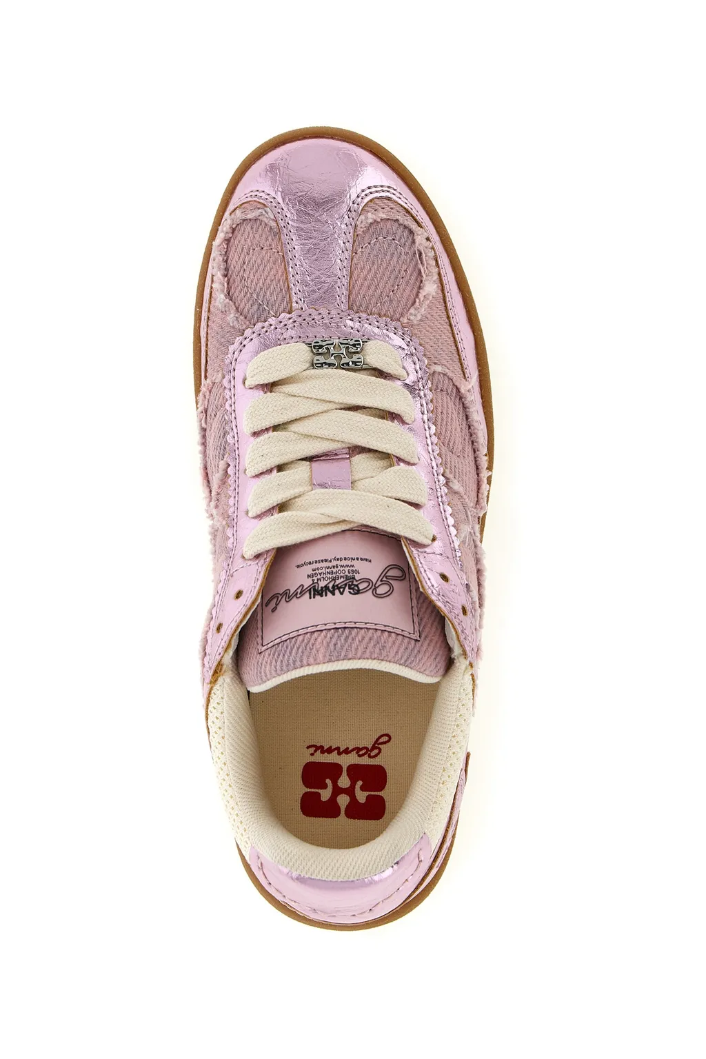 Ganni 08 Lace-Up Sneakers