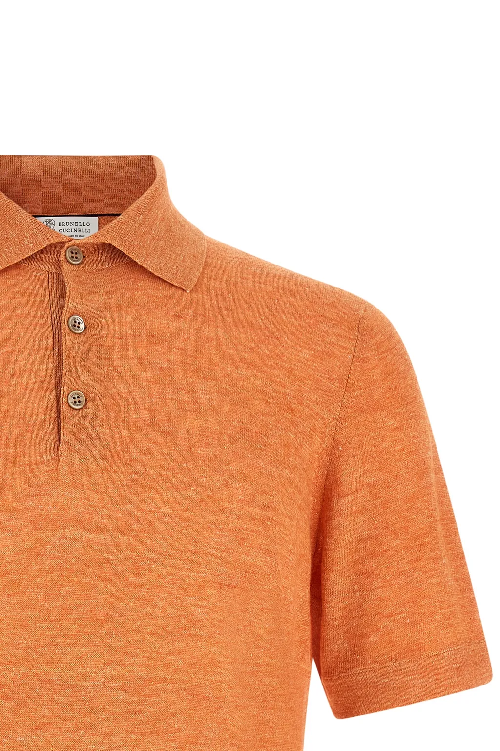 Brunello Cucinelli Short Sleeved Knitted Polo Shirt