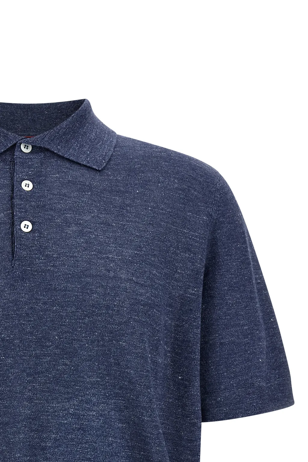 Brunello Cucinelli Short Sleeved Knitted Polo Shirt