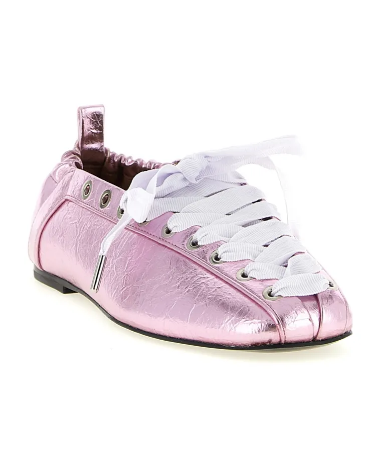 Lace-Up Ballerinas
