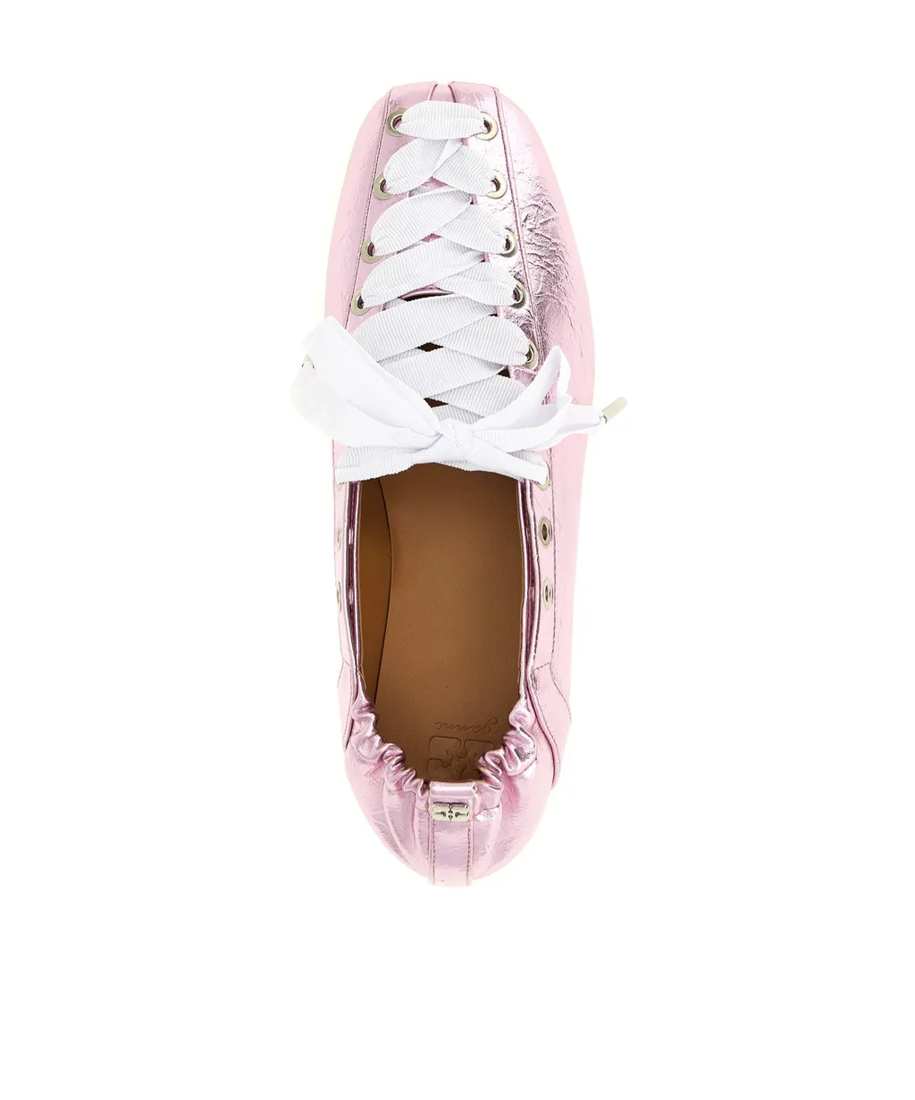 Lace-Up Ballerinas