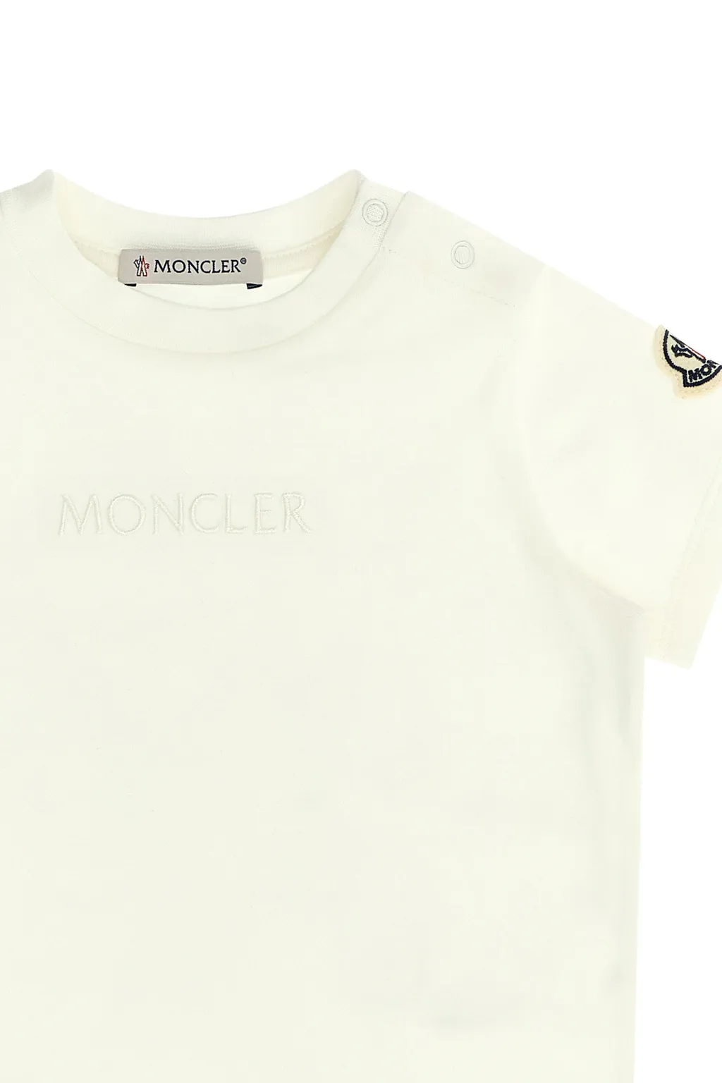 Moncler Enfant Embroidered Logo T-Shirt