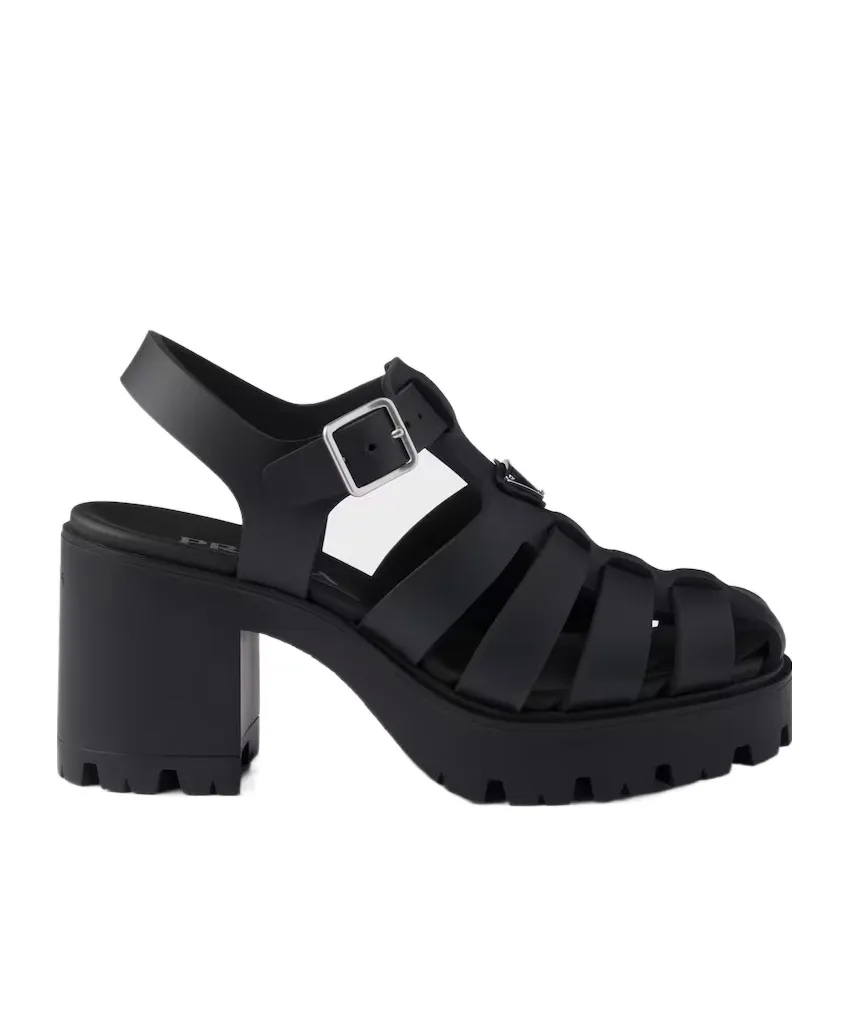 Rubber Platform Sandals