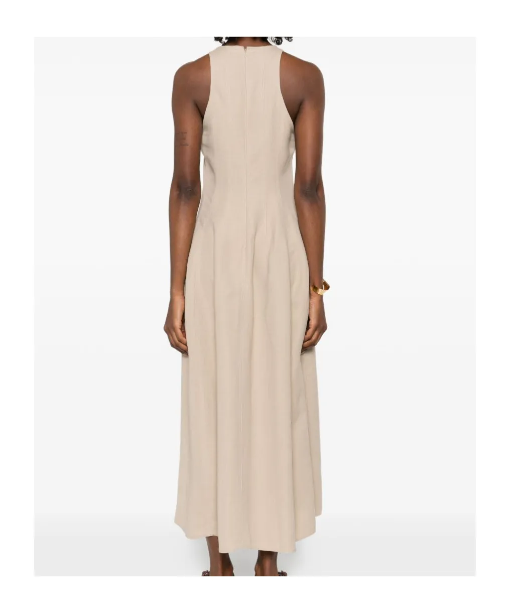 Sleeveless Panelled Midi Dress