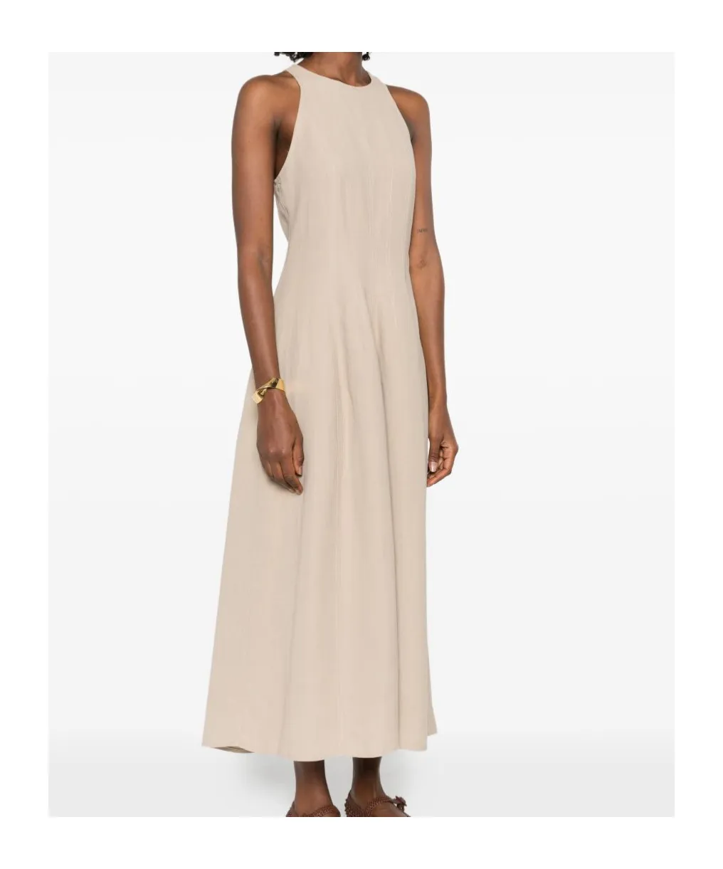 Sleeveless Panelled Midi Dress