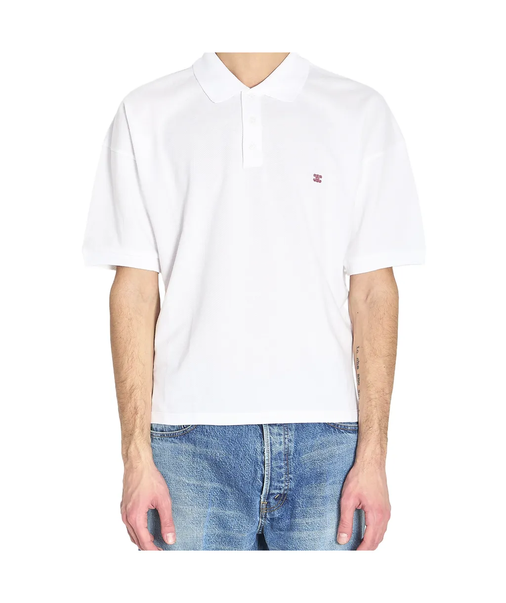 Polo Shirt In Pique Cotton Jersey