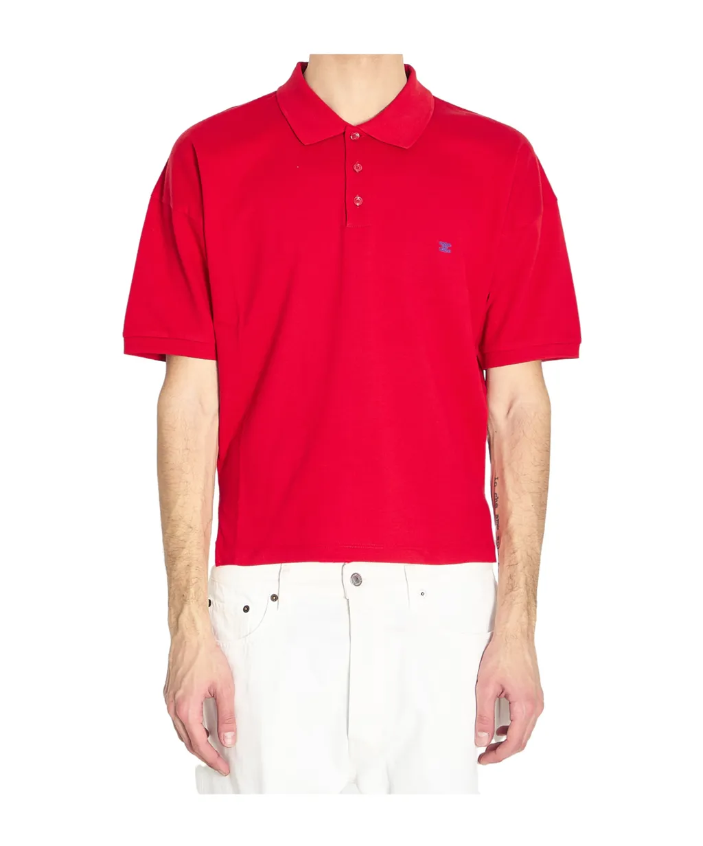Polo Shirt In Pique Cotton Jersey