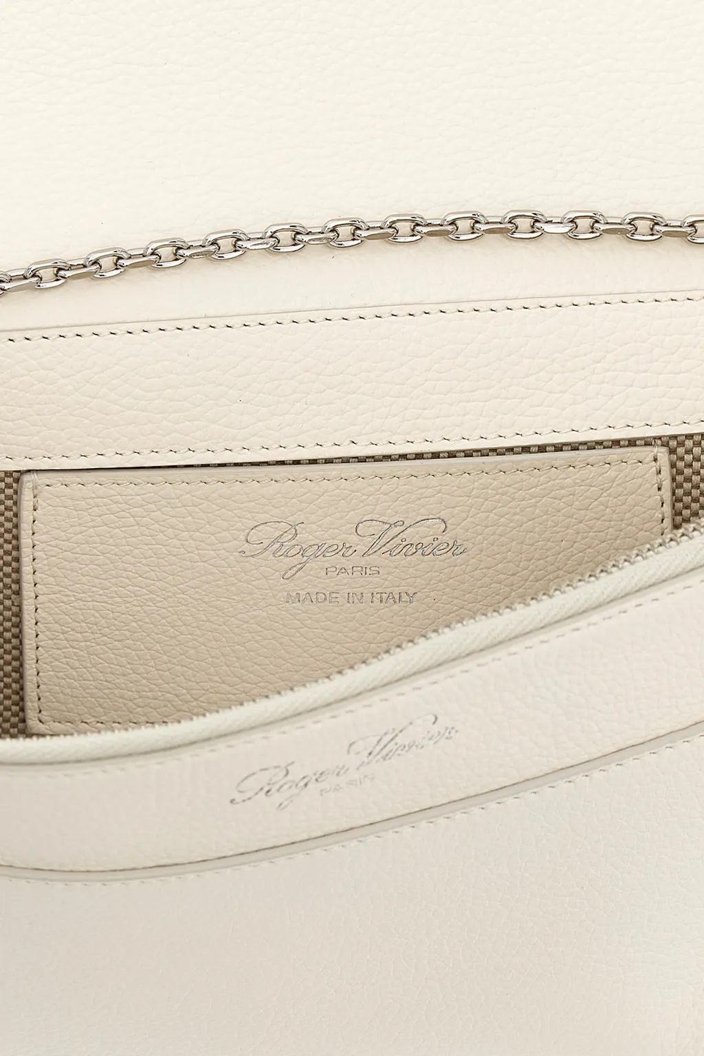 Roger Vivier Logo-Engraved Clutch Bag