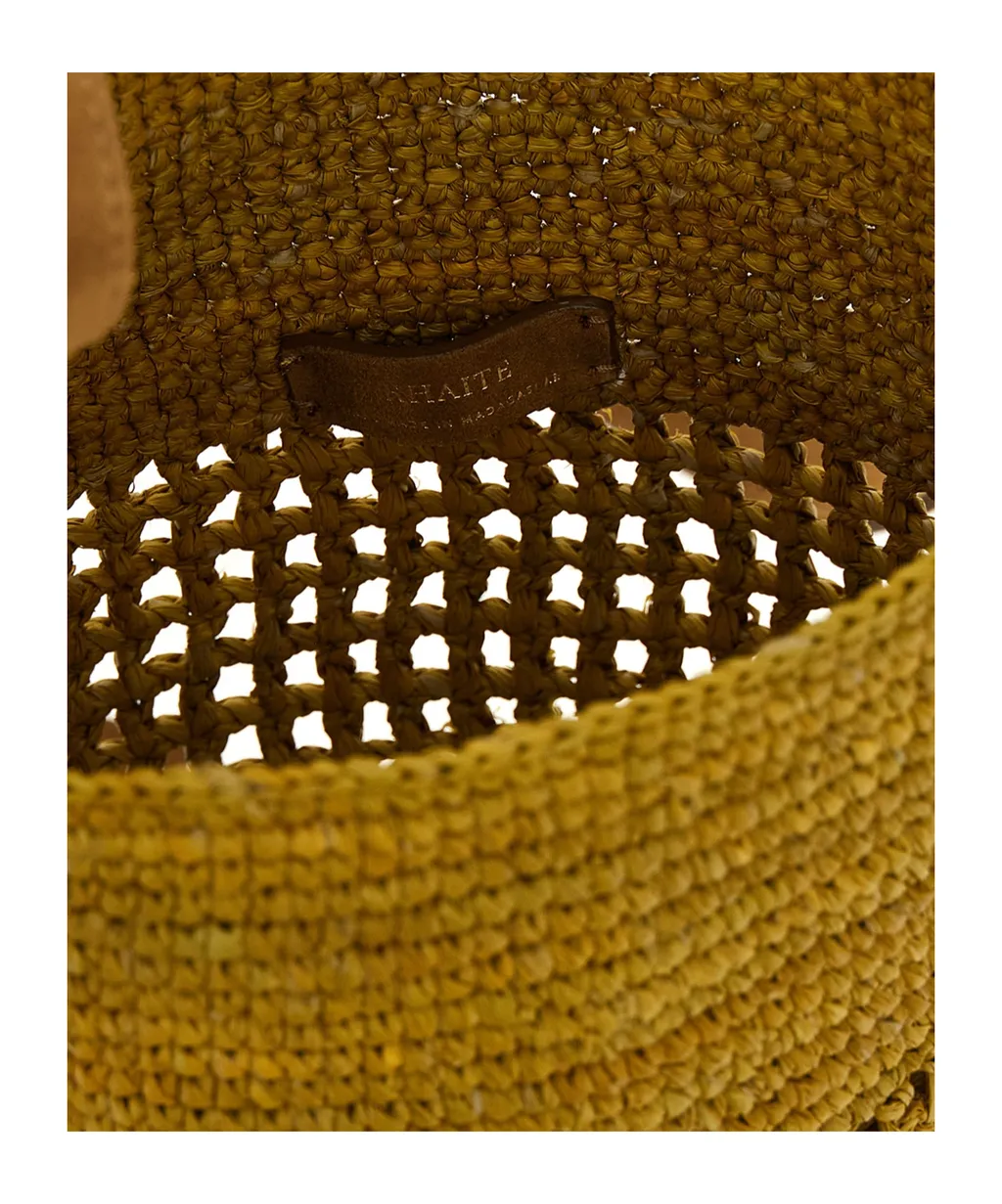 Khaite Billie Woven Small Bucket Bag