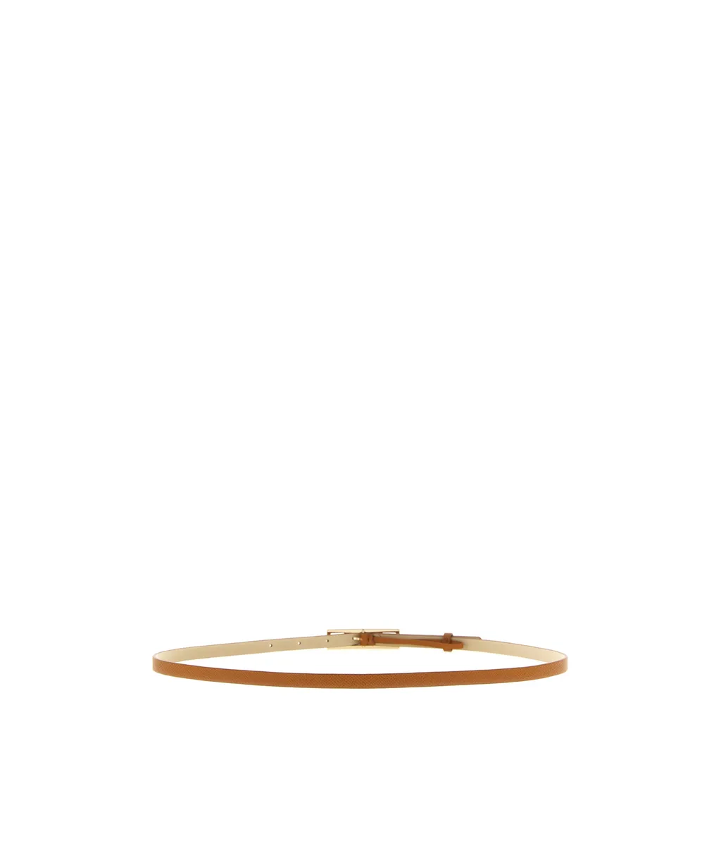 Fabiana Filippi Embossed Logo Buckled Belt