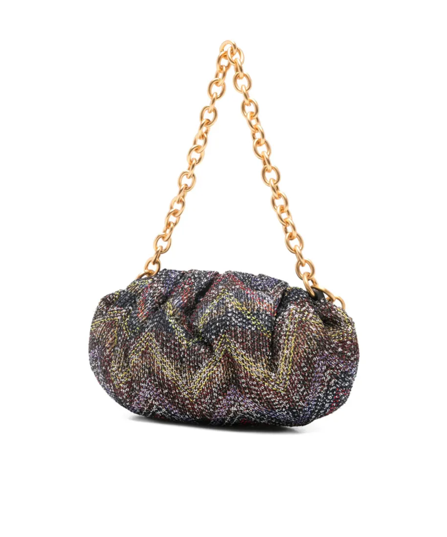 Zigzag-Pattern Shoulder Bag
