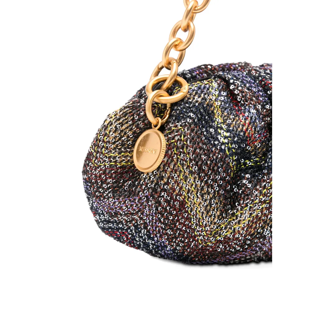 Zigzag-Pattern Shoulder Bag