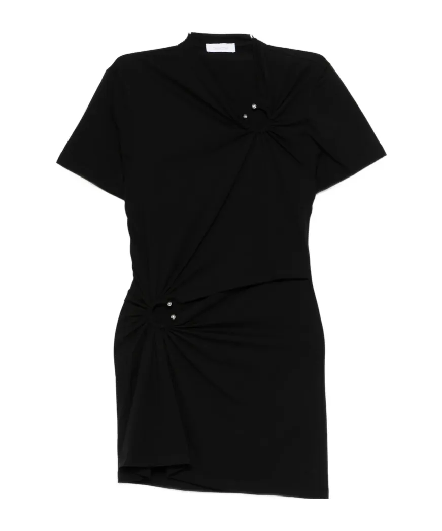 Ring-Detail Mini Dress