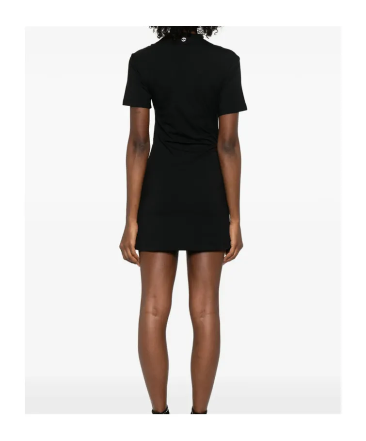 Ring-Detail Mini Dress