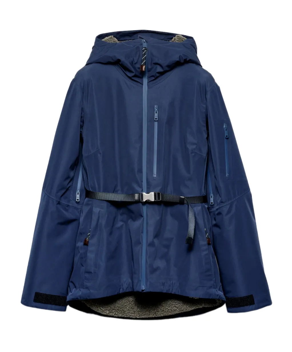 Prada Belted Hooded Jacket