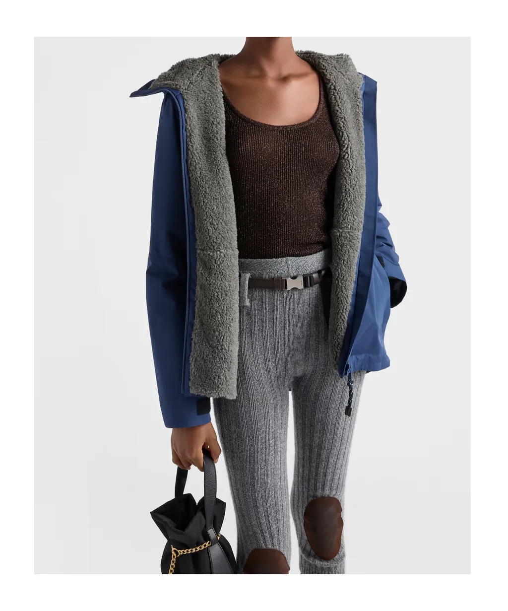 Prada Belted Hooded Jacket