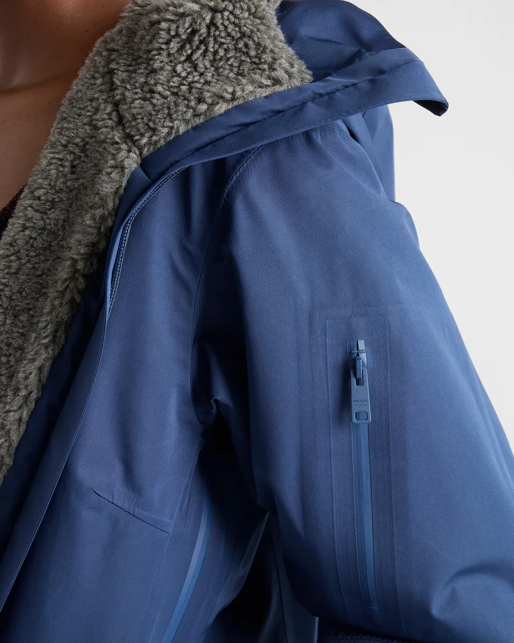 Prada Belted Hooded Jacket