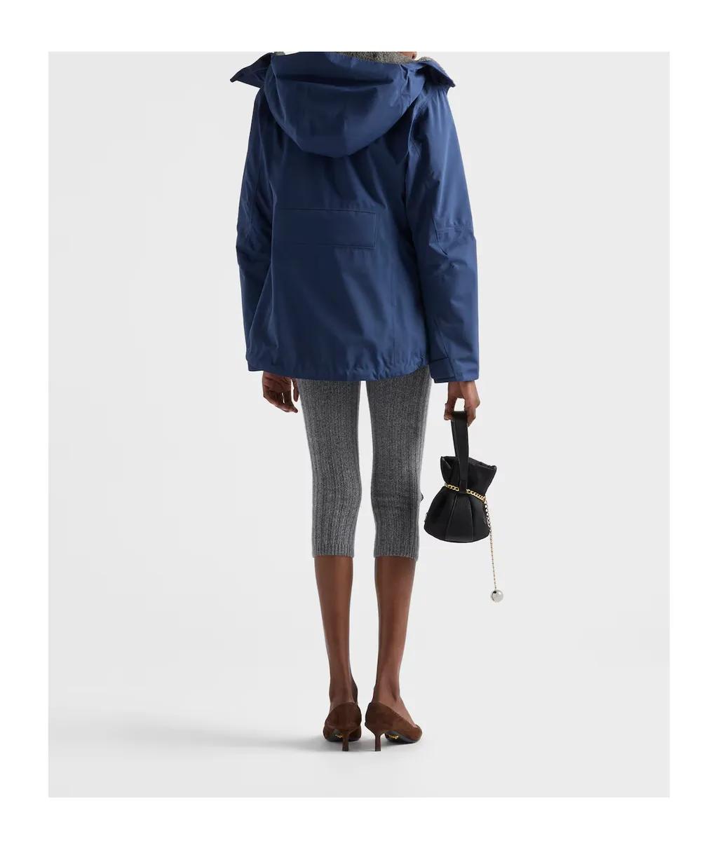 Prada Belted Hooded Jacket