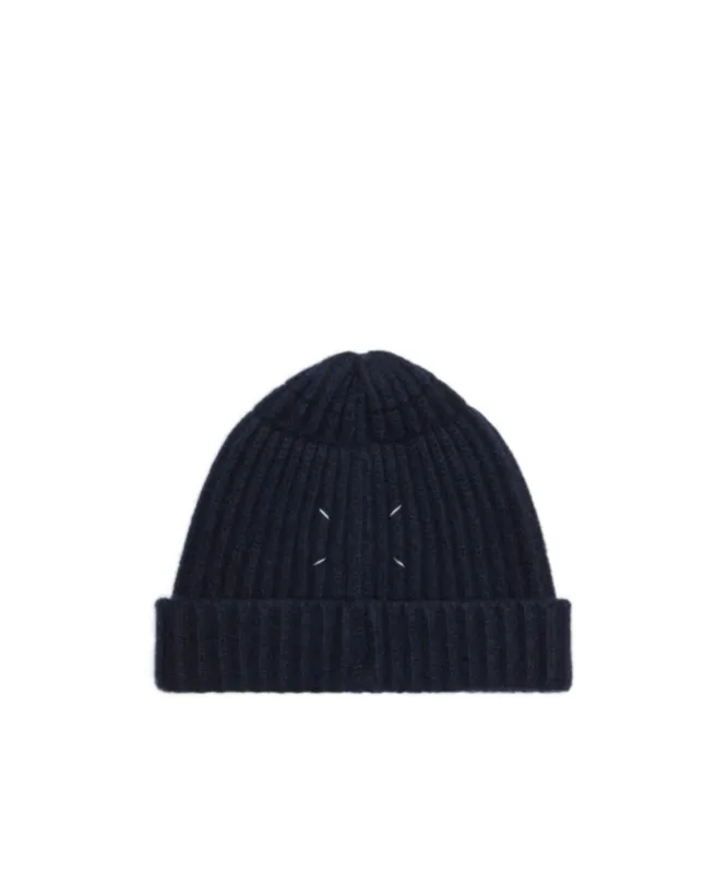 Maison Margiela Ribbed Turned-Up Brim Beanie