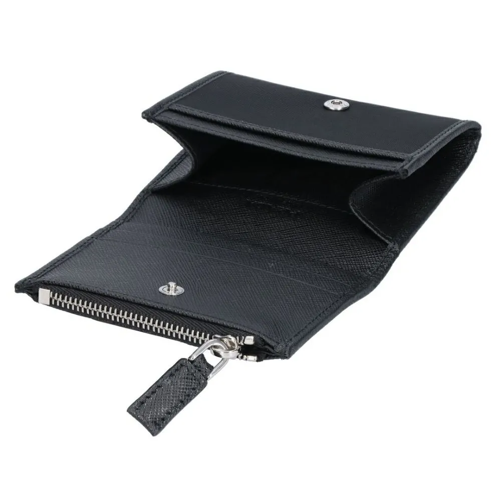 Prada Triangle-Logo Zipped Wallet