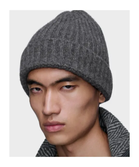Maison Margiela Ribbed Turned-Up Brim Beanie