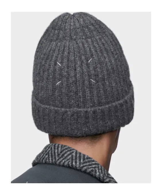 Maison Margiela Ribbed Turned-Up Brim Beanie